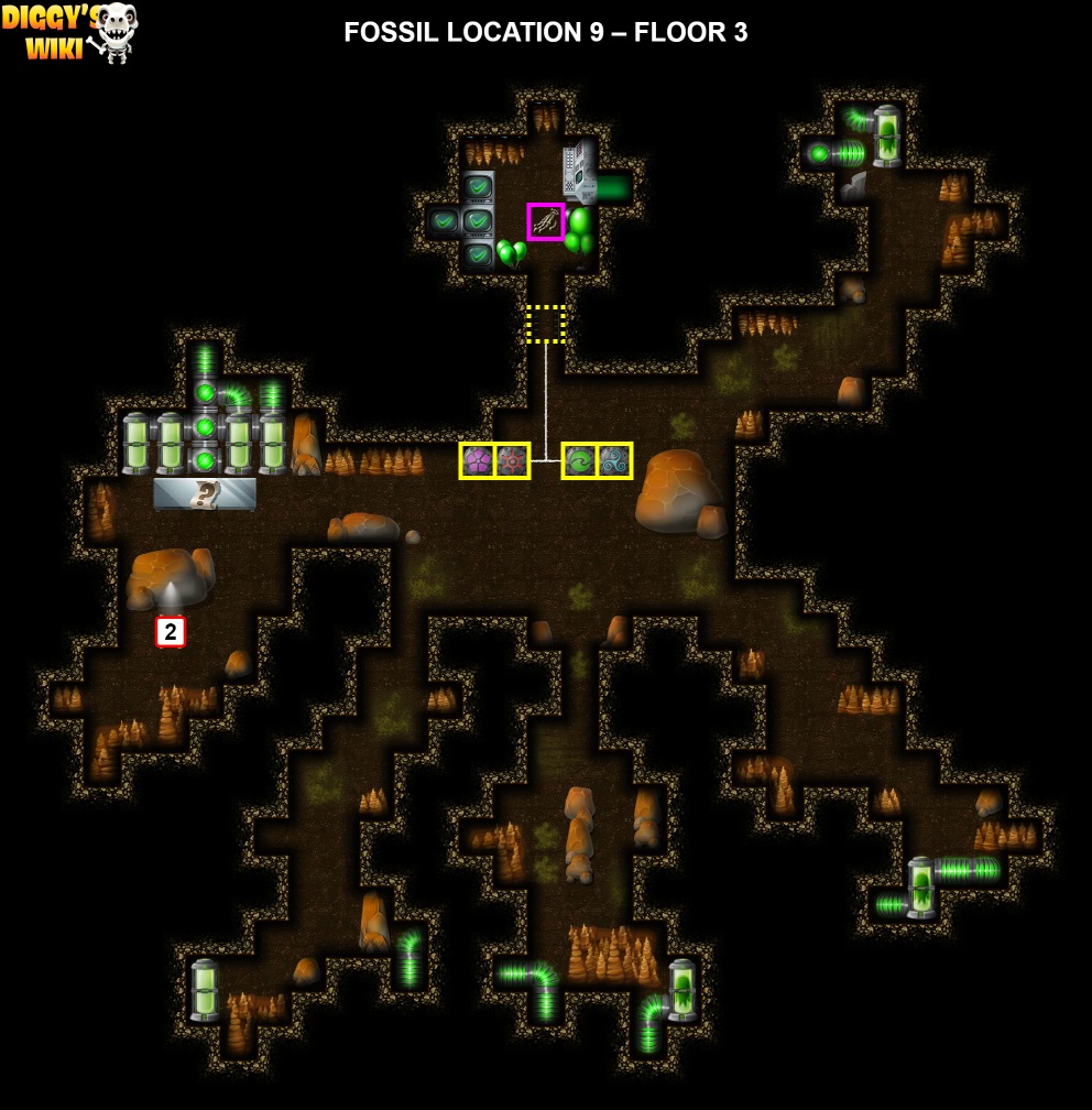 Fossil Location 9 - Dino Digging 3 - Diggy's Adventure | Diggy's Guide